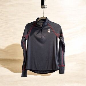 UConn Colosseum Blue/Gray Kids Long Sleeve Quarter Zip